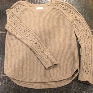 Loft Sweater with Shirttail Hem
